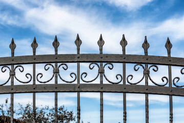 Wrought Iron Fence. Metal fence
