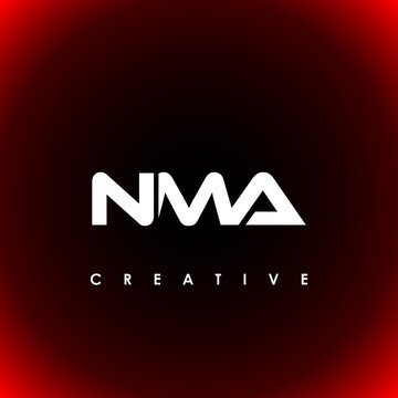 NMA Letter Initial Logo Design Template Vector Illustration