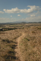 landscape with mountains and sky
