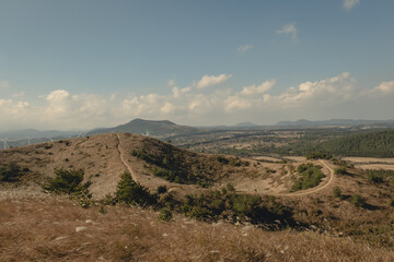 view of the mountains