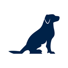 Dog icon logo company. isolated on white background.