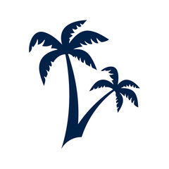 Fototapeta na wymiar Palm tree icon logo company. isolated on white background.