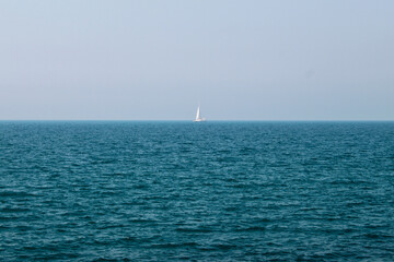 Fototapeta na wymiar The boat and sea