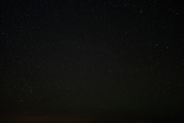 Night shining starry sky, blue space background with stars, Magic sky background with stars