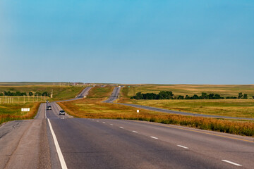 Fototapeta na wymiar Rural Minnesota highway