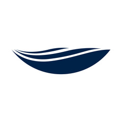 River icon logo company. isolated on white background.