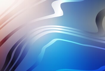 Light Blue, Yellow vector background with wry lines.