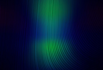 Dark Blue, Green vector texture with colored lines.