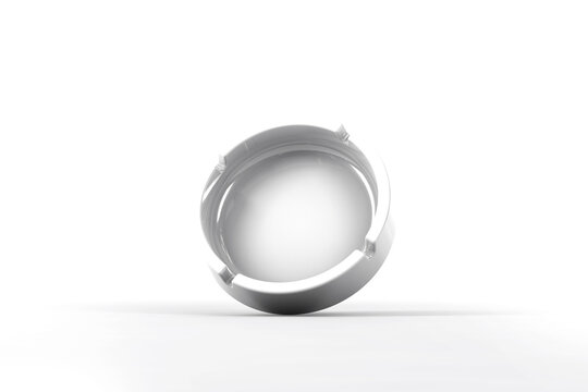 Gravity round ashtray mockup. 3d rendering