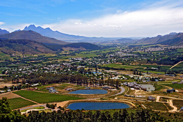 Cidade dos vinhedos. Stellenbosch. Cidade do Cabo. África do Sul.