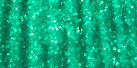 Naklejka na ściany i meble Green glitter as a background for a designer's work. Glitter background.