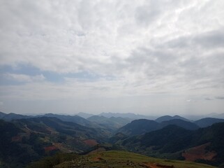 Naklejka premium Mountains, pasture, beautiful view, fresh country air, landscapes