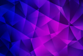 Dark Purple, Pink vector abstract mosaic background.