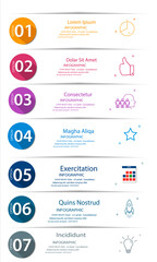 Vector infographic design and marketing icons can be used for workflow layout, diagram, annual report.