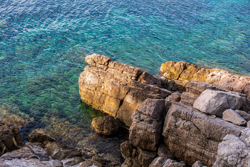 Klif morski, morze Śródziemne