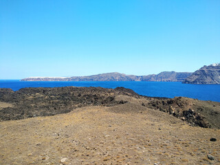 View of the island of Santorini, Greece
