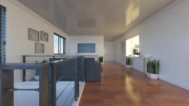 渡り廊下のある家