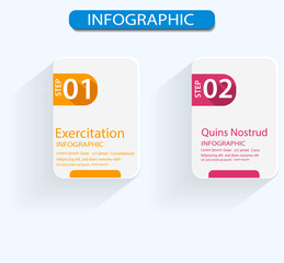 Vector Infographic label design template with icons and 4 options or steps. Can be used for process diagram,