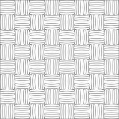 Vector pattern with symmetrical elements . Repeating geometric tiles from striped elements. black patterns.