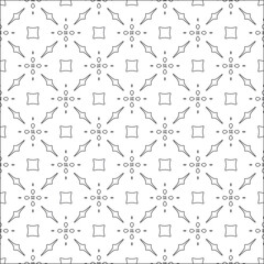 Vector pattern with symmetrical elements . Repeating geometric tiles from striped elements. black patterns.