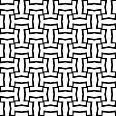 Seamless vector pattern in geometric ornamental style. Black  pattern.
