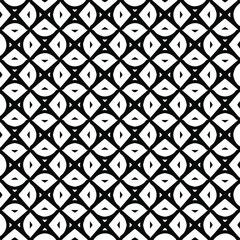 Seamless vector pattern in geometric ornamental style. Black  pattern.
