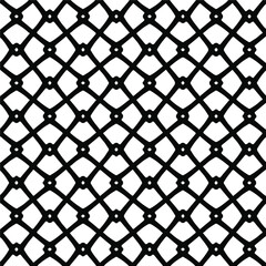 Naklejka premium Seamless vector pattern in geometric ornamental style. Black pattern. 