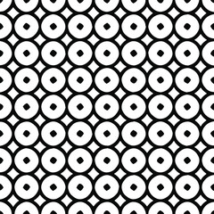 Seamless vector pattern in geometric ornamental style. Black  pattern.
