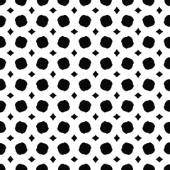 Seamless vector pattern in geometric ornamental style. Black  pattern.
