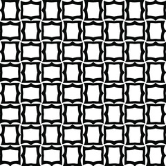 Seamless vector pattern in geometric ornamental style. Black  pattern.
