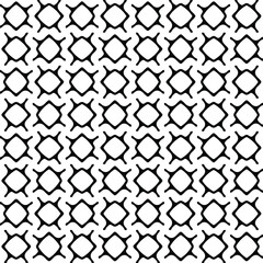 Seamless vector pattern in geometric ornamental style. Black  pattern.
