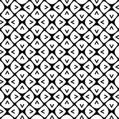 Seamless vector pattern in geometric ornamental style. Black  pattern.
