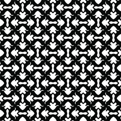 Fototapeta na wymiar Seamless vector pattern in geometric ornamental style. Black pattern. 
