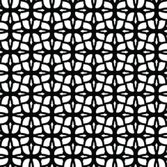 Seamless vector pattern in geometric ornamental style. Black  pattern.

