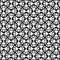 Fototapeta premium Seamless vector pattern in geometric ornamental style. Black pattern. 