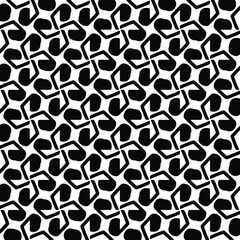 Seamless vector pattern in geometric ornamental style. Black  pattern.