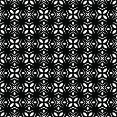 Seamless vector pattern in geometric ornamental style. Black  ornament.