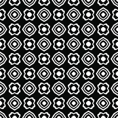 Seamless vector pattern in geometric ornamental style. Black  ornament.