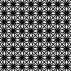 Seamless vector pattern in geometric ornamental style. Black  ornament.