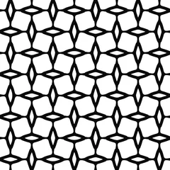 Tapeten Seamless vector pattern in geometric ornamental style. Black  ornament. © t2k4