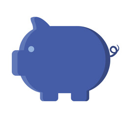 blue piggy design