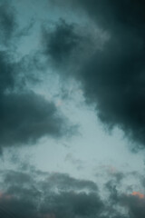 Obraz premium Head in the clouds