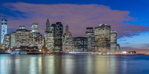 View of lower Manhattan from Brooklyn