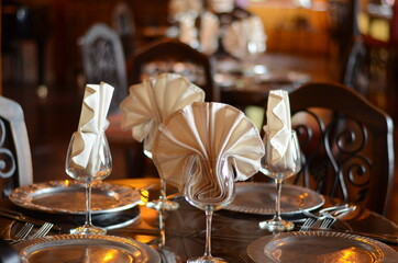table setting for a dinner