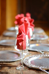 christmas table setting
