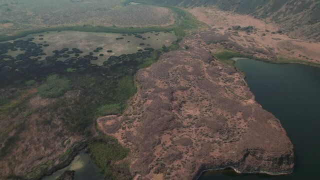 Dry Falls State Park Aerial View of Desert Environment