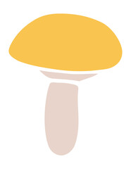 mushroom hand drawn color doodle sketch