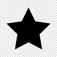 Star vector icon eps 10. Simple isolated illustration.