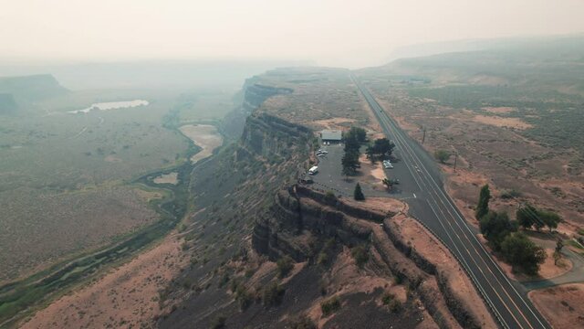 Scenic Eastern Washington Road Trip Lookout at Dry Falls
