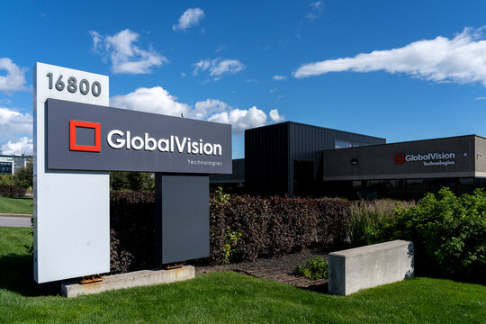 
Montreal, QC, Canada - September 3, 2021: GlobalVision Headquaerters In 
Montreal, QC, Canada. GlobalVision Is A Global Leader Digital Proofreading. 
